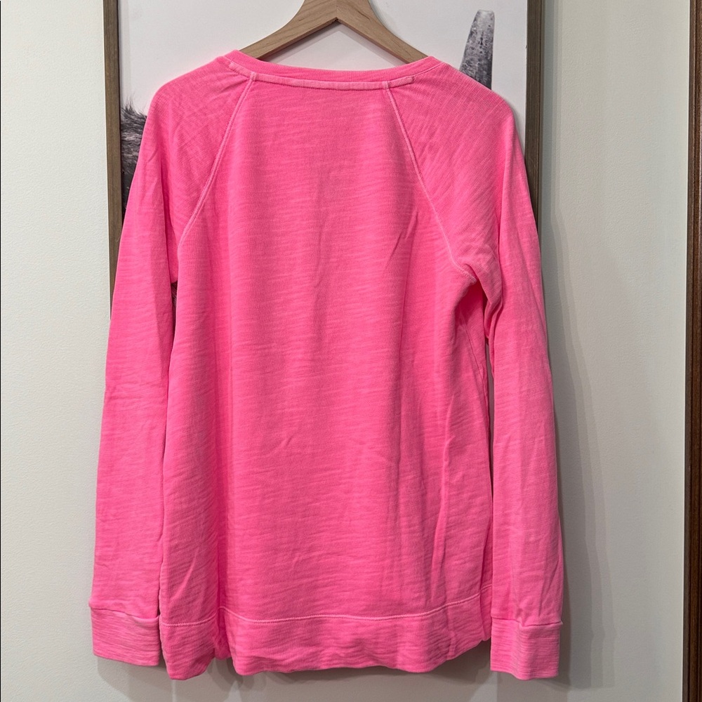 💕 Lilly Pulitzer Roxie Pink Lesson Long Sleeve Sweatshirt 💕 - Picture 2 of 10
